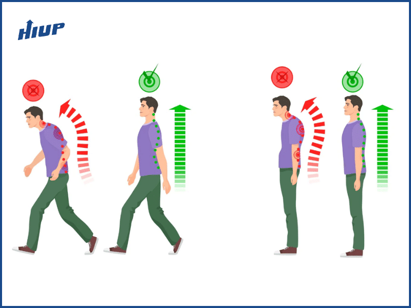 Duy trì một tư thế đúng trong mọi hoạt động góp phần duy trì chiều cao tốt